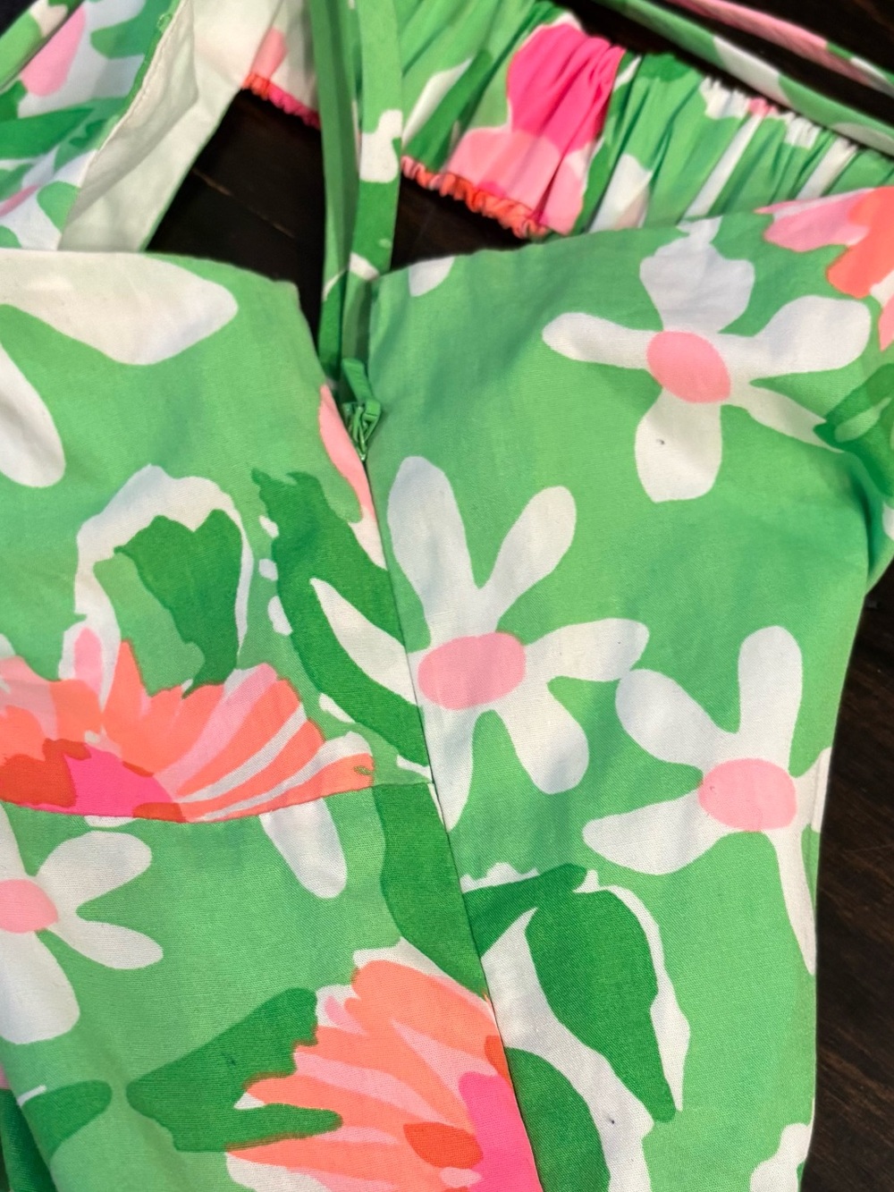 Lilly Pulitzer Macauley Sundress Bright Floral in Green and Pink size 4 - Picture 9 of 11
